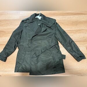 Women‘s Dark Green Utility Trench Coat with Belt size 36